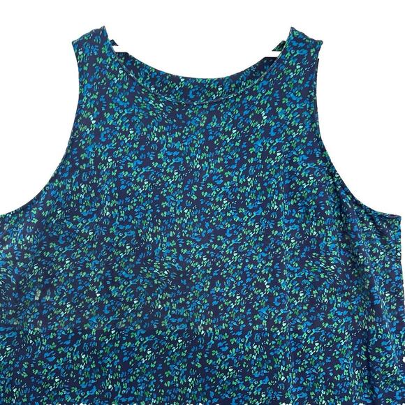 Isaac Mizrahi Live Shift Dress Womens 4XT Blue Confetti Print Stretch Office - Picture 3 of 11